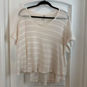 Irene’s Story: Cream Crochet Top